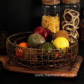 Rattan iron fruit net basket